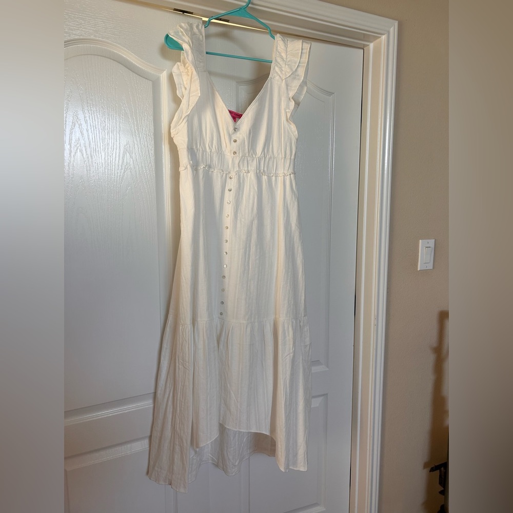Women's white sundress